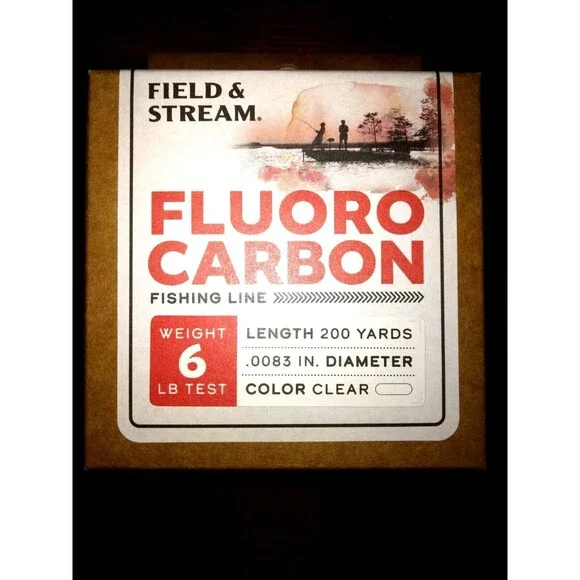 Field & Stream Angler Fluorocarbon Fishing Line Weight 6 LB Test - Picture 1 of 1